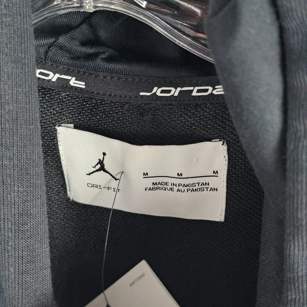 Jordan Sports Crossover Hoodie Mens M Dri-Fit French Terry Drawstring FV8626-011